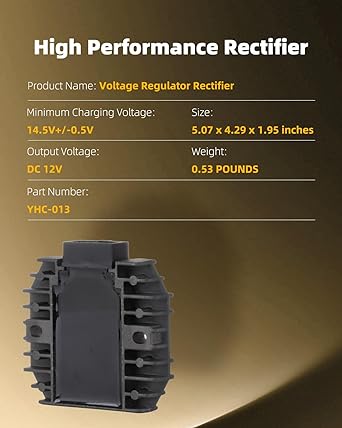 OCPTY Voltage Regulator Rectifier for 1998-2001 Yamaha YZF R1 1999-2002 Yamaha YZF R6 2006-2009 Yamaha YZF R6S 1997-2007 Yamaha YZF600R