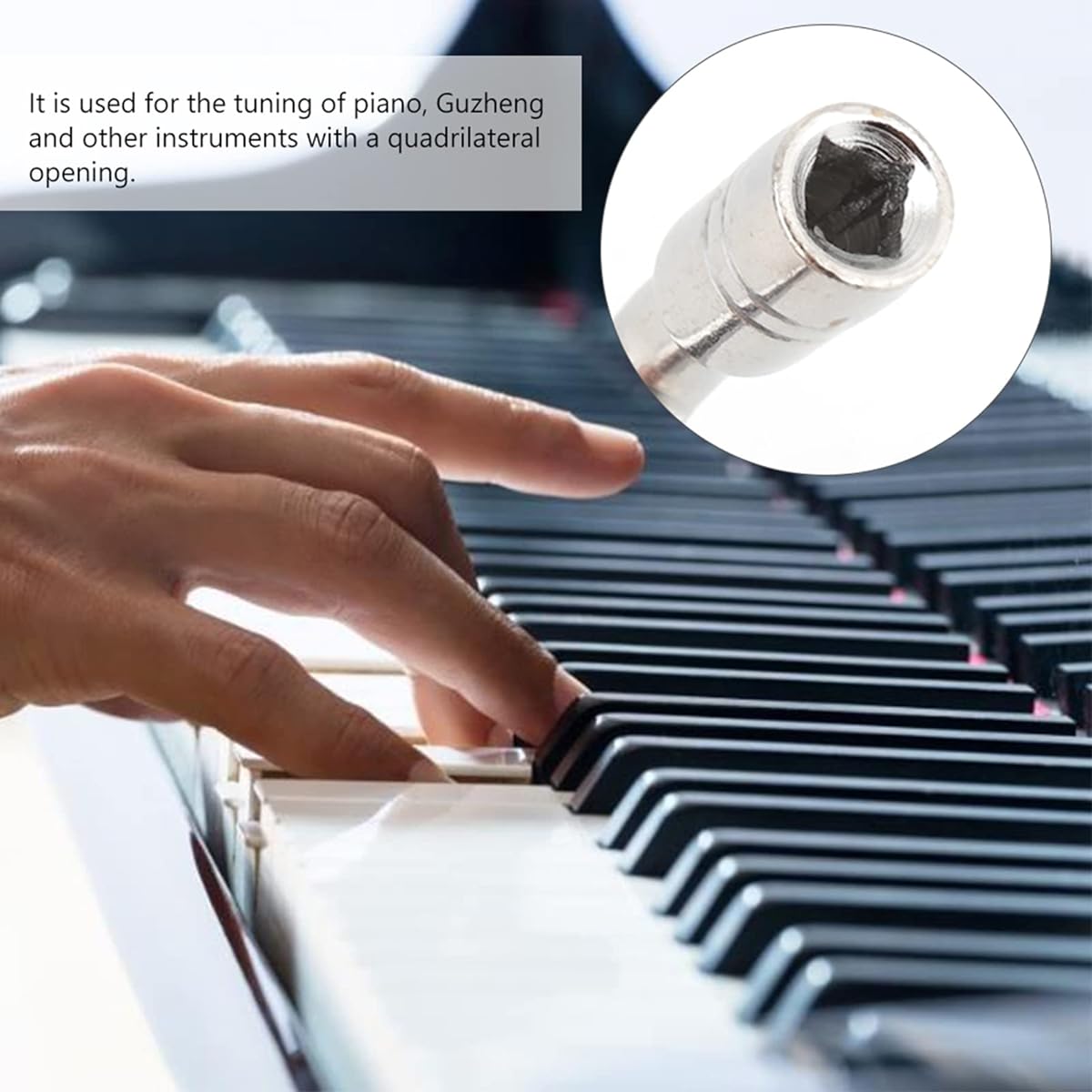 Tyenaza Piano Tuning Spanner L-Shaped Piano Tuner Spanner Guzheng Repair Replacement Accessories Tone Tuning Hammer Lever Assistant Wrench Tuning Repair Tool