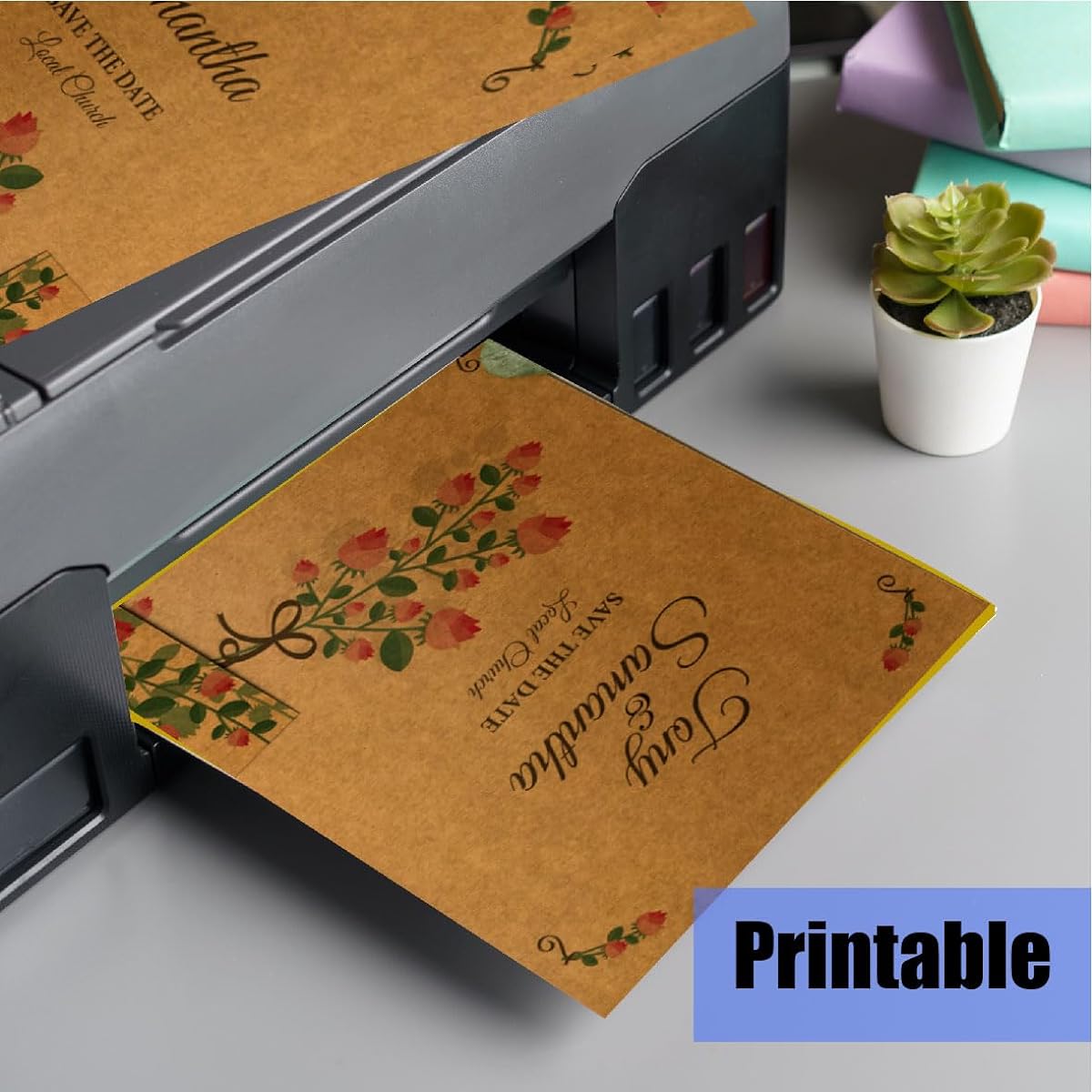 ANSSDO 100 Pack Plain Cards with Envelopes 4x6 Bulk Kraft Paper Greeting Cards for DIY Card Making for Weddings, Birthdays and Any Occasion