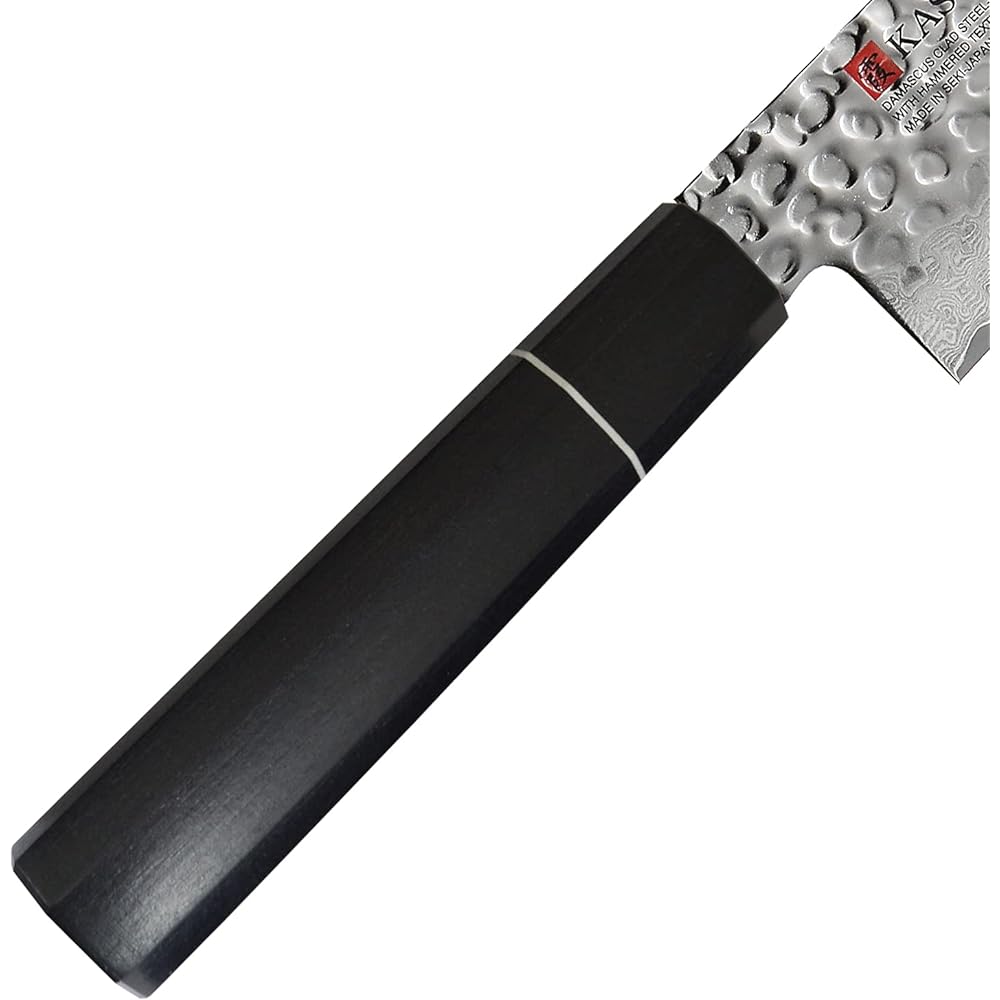 SUMIKAMA Kasumi Nakiri Knife Made in Japan 17cm Hammered Damascus Knife KURO 36017