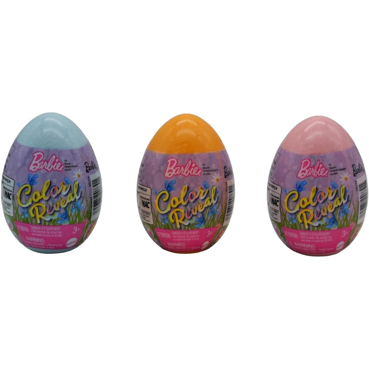Barbie Color Reveal Pets Easter Egg Surprise HCC74 Series (3-Color Pack Varies)