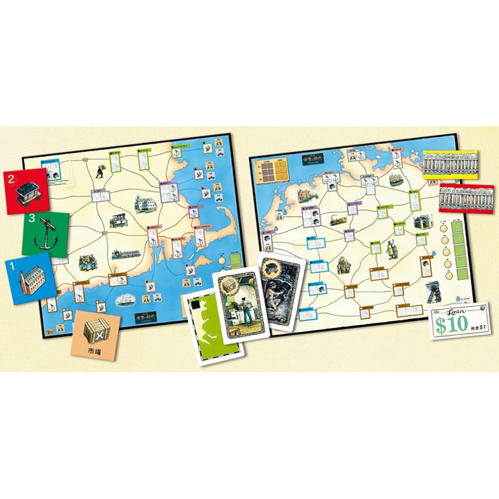 Hobby Japan Industrial Era Japanese Version (2-5 players, 120 minutes, 13 years and older) Board Game