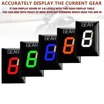 Digital Meter Display Yamaha FZ8 2010 2011 2012 2013 2014 2015 FZ 8 Motorcycle Accessories 1-6 Speed Gear Indicator Quick Configuration Meter Indicator Meter Display