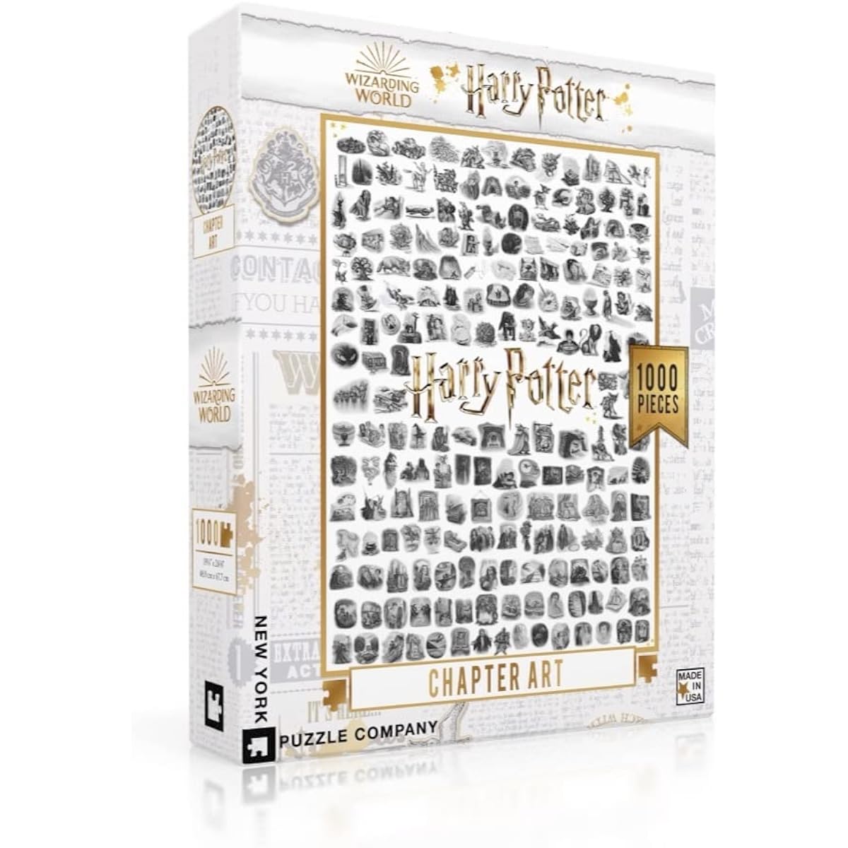 New York Puzzle Company Harry Potter Chapter Art 1000 Piece Jigsaw Puzzle