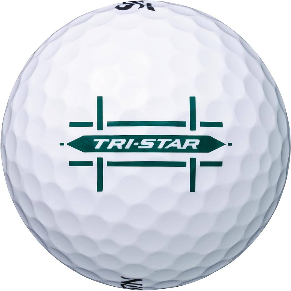 DUNLOP Golf Ball SRIXON TRI-STAR 2022 Model 1 Dozen (12 pieces) Premium White/White/Passion Yellow Ball