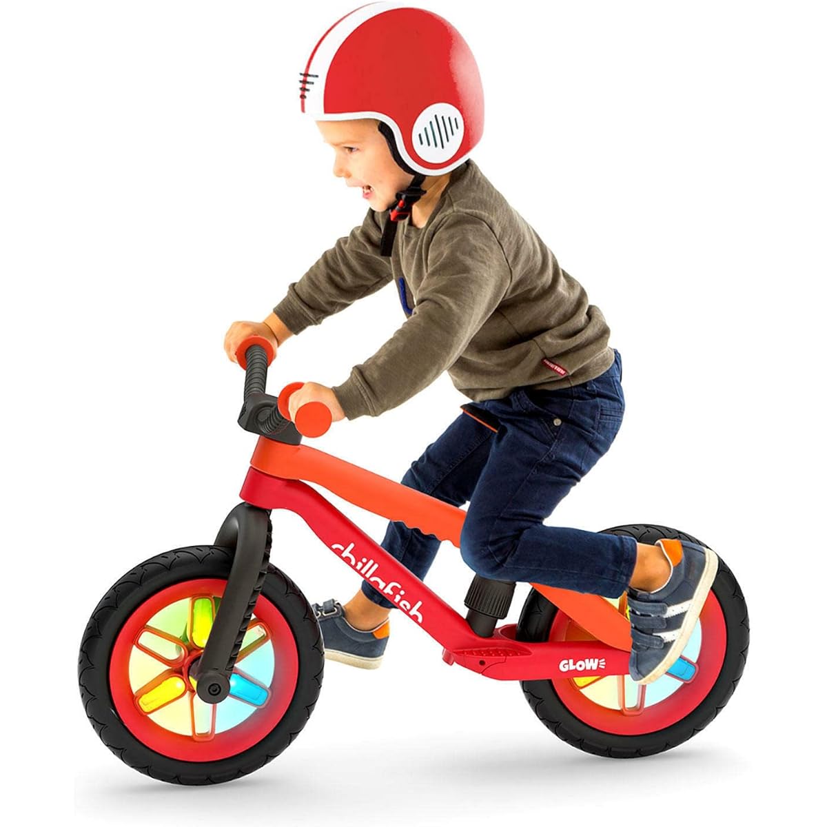 Chillafish BMXIE Glow Lightweight Balance Bike with Light Up Wheels
