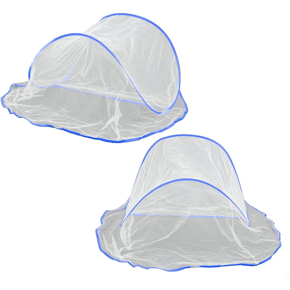 Insect Repellent Net, One Touch, Lightweight, Convenient Storage, Practical for Daily Life, Mosquito Net, Foldable Mosquito Repellent Blanket, High Density, Foldable (Blue)