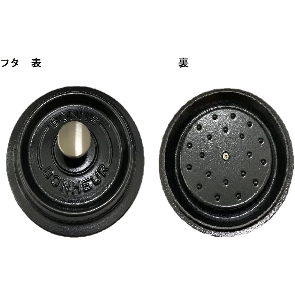 Ishigaki Two Handed Pot Iron Cast Bon Bonaire Cocotte Gas Fire IH Dual Use Ivory 20cm
