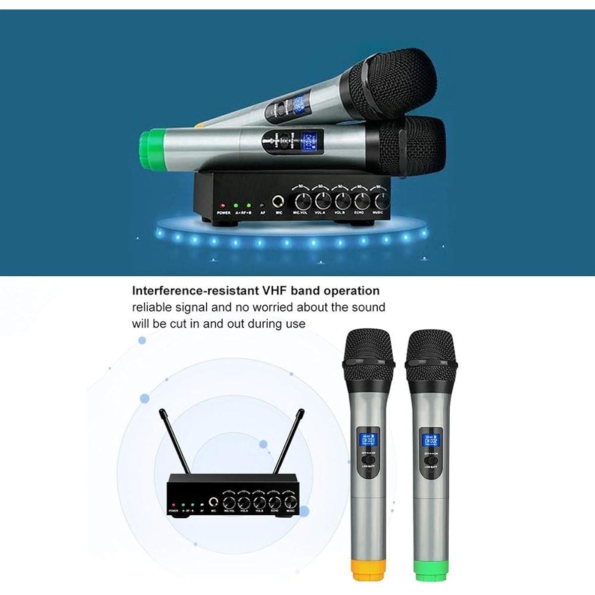 Wireless Handheld Microphone S-10 Clear Sound Fine Performance Microphone Class and Home Singing Condenser Microphone Live Broadcast Accessories (Color: 4)