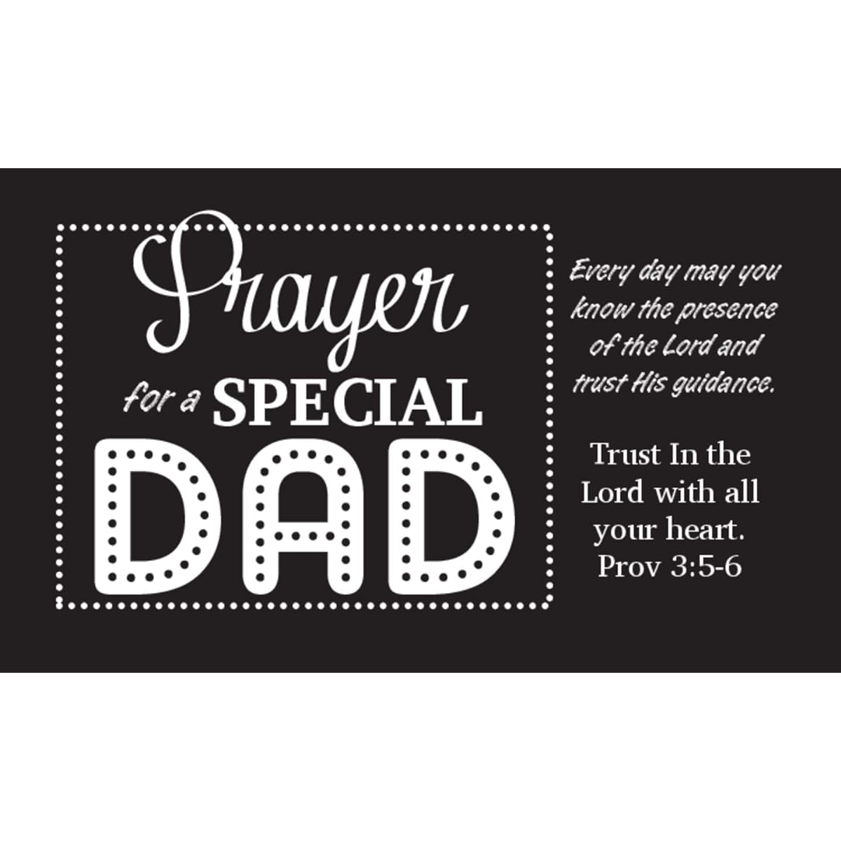 Prayers for Special Dad Pocket Cards, Father's Day Inspirational Wallet Cards, Encouragement for Dad, Premium Made in the USA, Church Gifts for Men, Bible Verse Bookmarks, Sayings, 50 Count