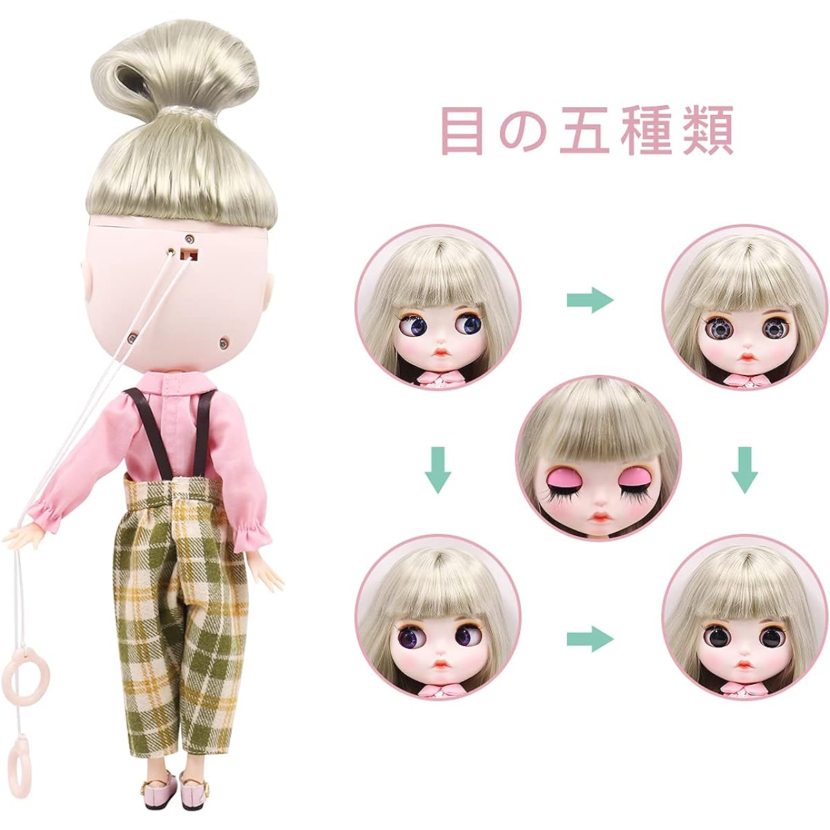 ICY Fortune Days 30cm Doll Custom Practice, Hinamatsuri Gift, 4 kinds of pupil color + hand-painted makeup + 19 improved joint doll Suitable age: 6 years old and above