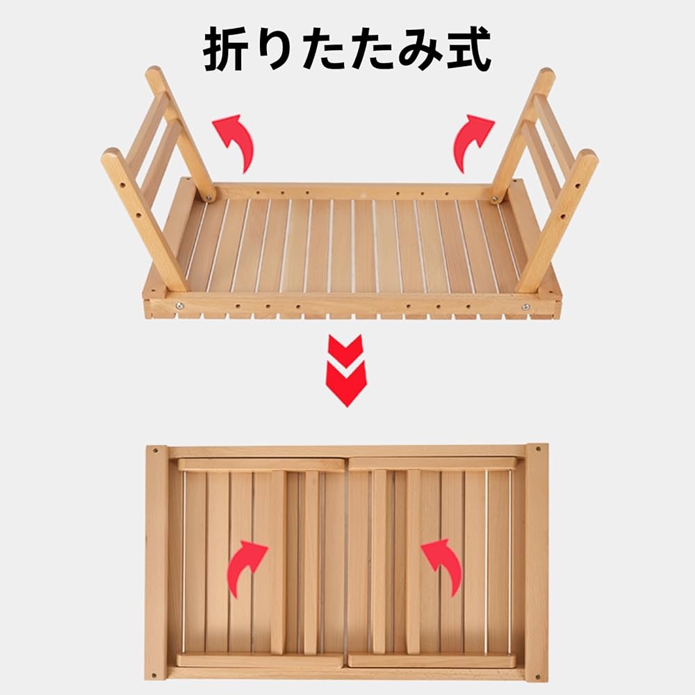 SUN-YE Outdoor Table Camping Table Folding Camping Made of Natural Bamboo with Exclusive Storage Bag Set of 1
