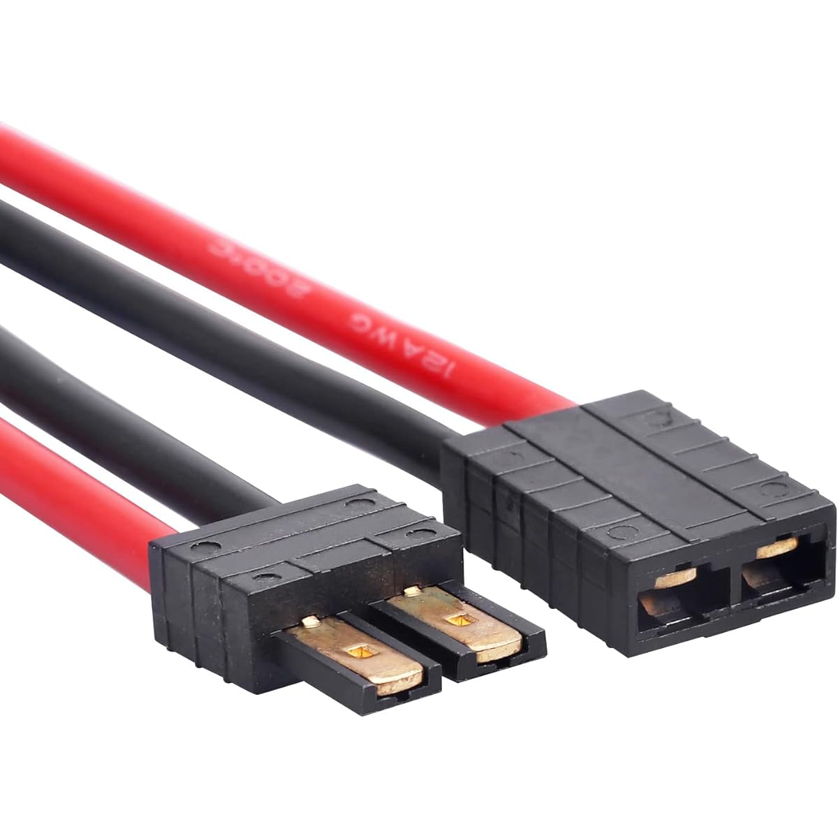 Hobbypark RC Battery Adapter Connector Male & Female 12AWG 12 Gauge Silicone Cable Wire Extension Lead for Traxxas TRX