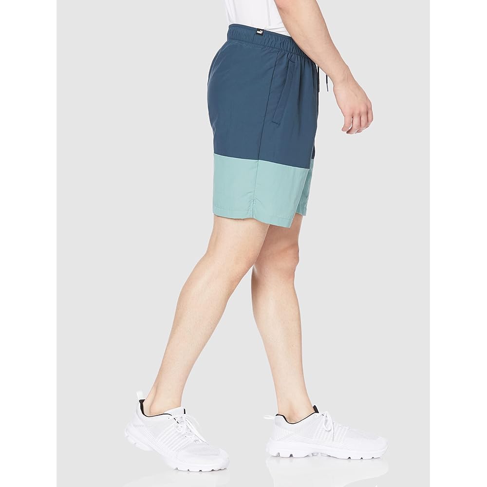 PUMA 674928 Men's Shorts, Half Pants, ESS+ Woven Color Block Shorts