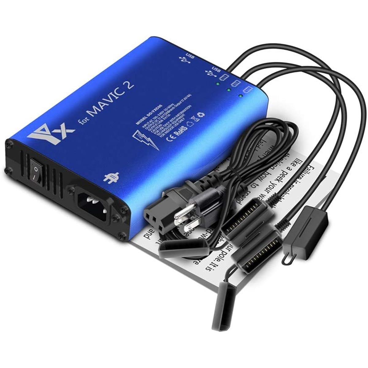 Xmipbs Intelligent Fast Charger Parallel Multi Battery Charger for DJI Mavic 2