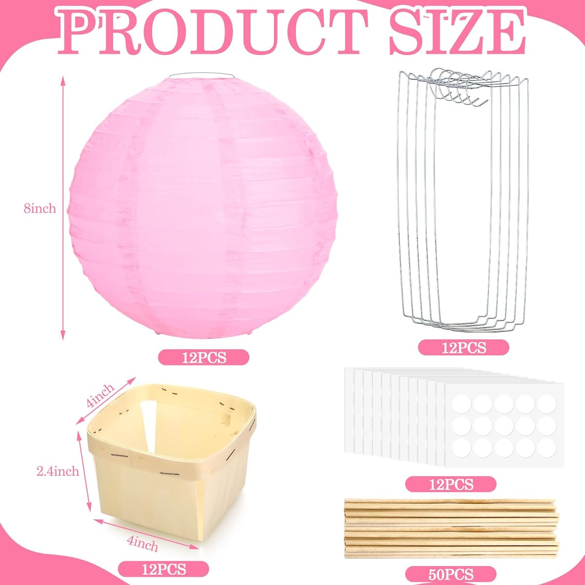 12 Sets Baby Shower Hot Air Balloon Table Centerpieces DIY Hot Air Balloon Party Decorations Gender Reveal First Birthday Centerpieces for Baby Shower Pink Classic Style