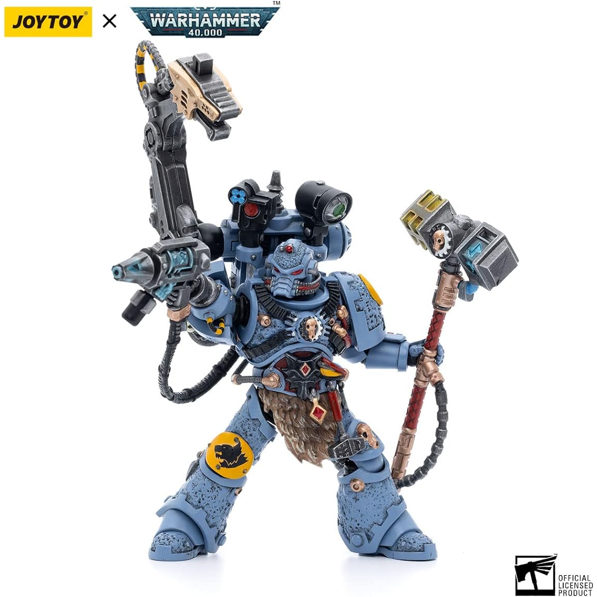 Joytoy Warhammer 40K 1/18 Action Figure Joy Toy Mech Figure Model Space Wolf Iron Priest Jorin Fellhammer
