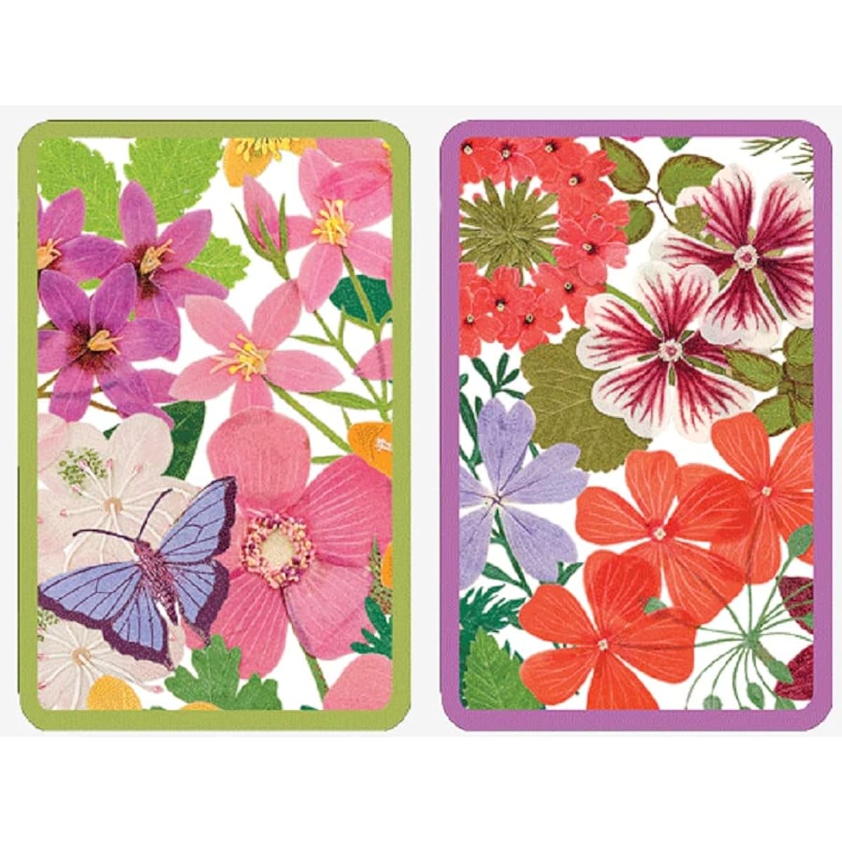 Caspari Bridge Playing Cards Jumbo Halsted Floral 2 Decks (PC148J)