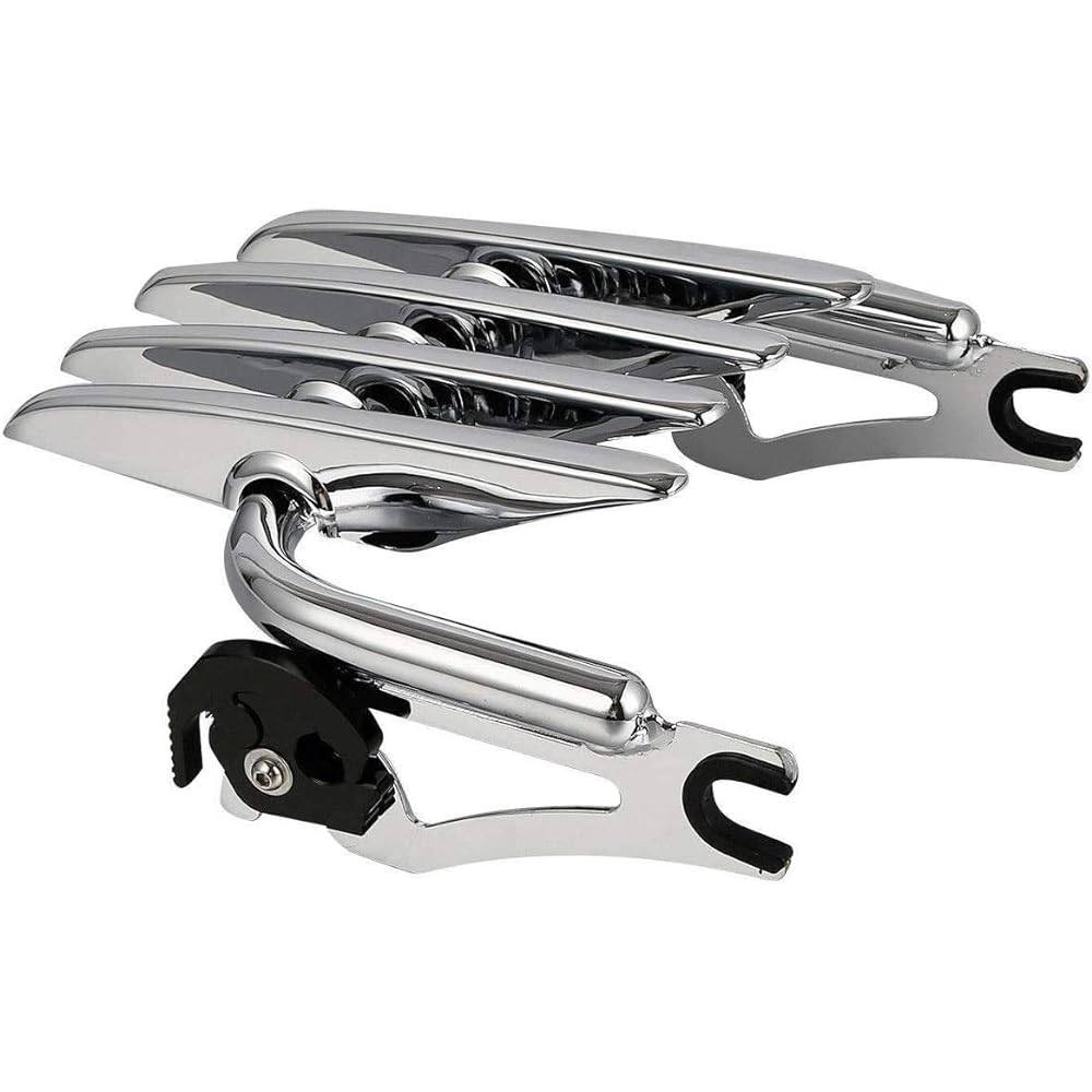 SLMOTO Detachable Backrest Sissy Bar + Detachable Stealth Luggage Rack for Harley-Davidson Touring Models 2009-2023
