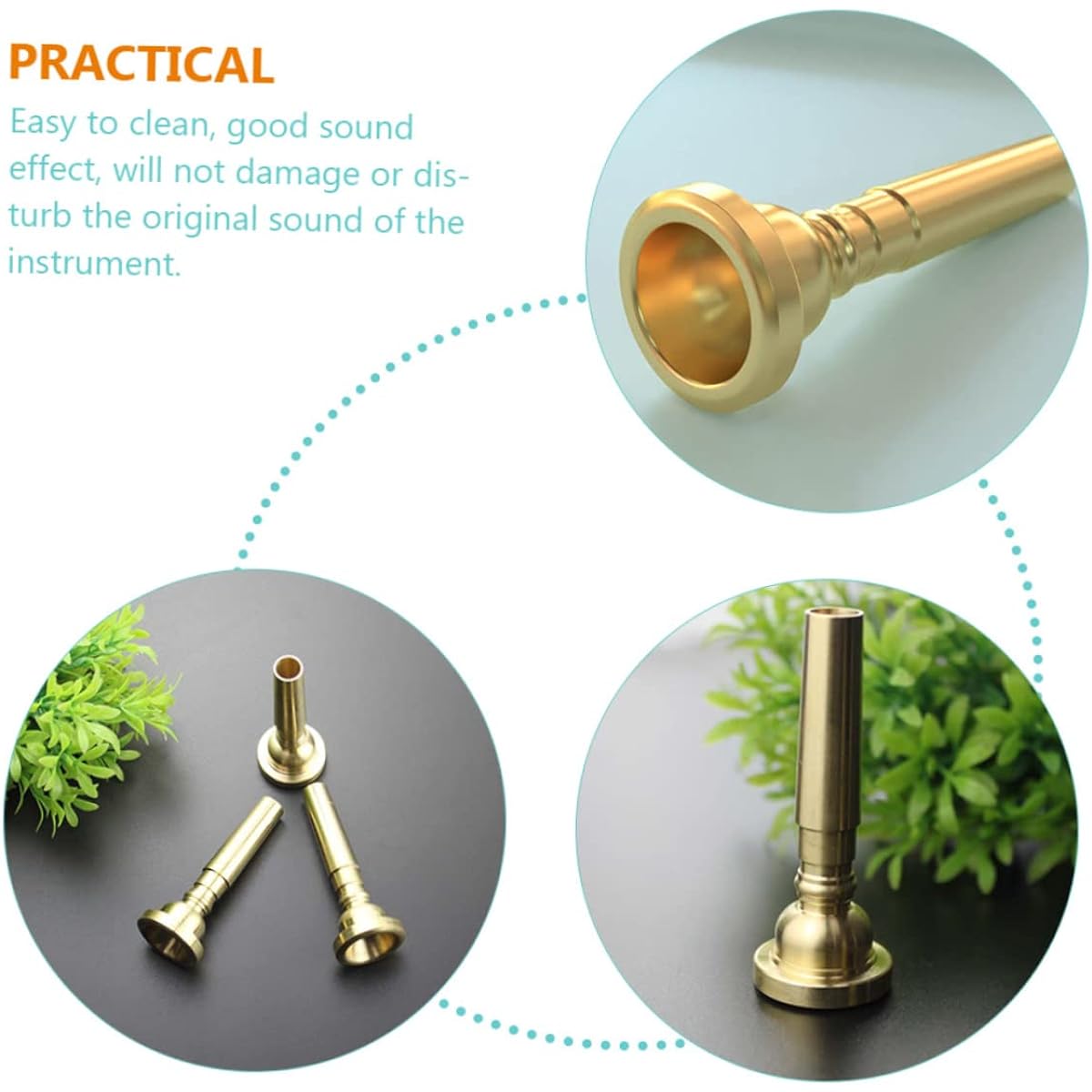 Vaguelly 10pcs Trumpet Mouthpiece Trumpet Part Bb Trumpet Mouthpiece Horn Trumpet Mouthpiece Clarinet Gift Clarinet Mouthpiece Sax Mouthpiece
