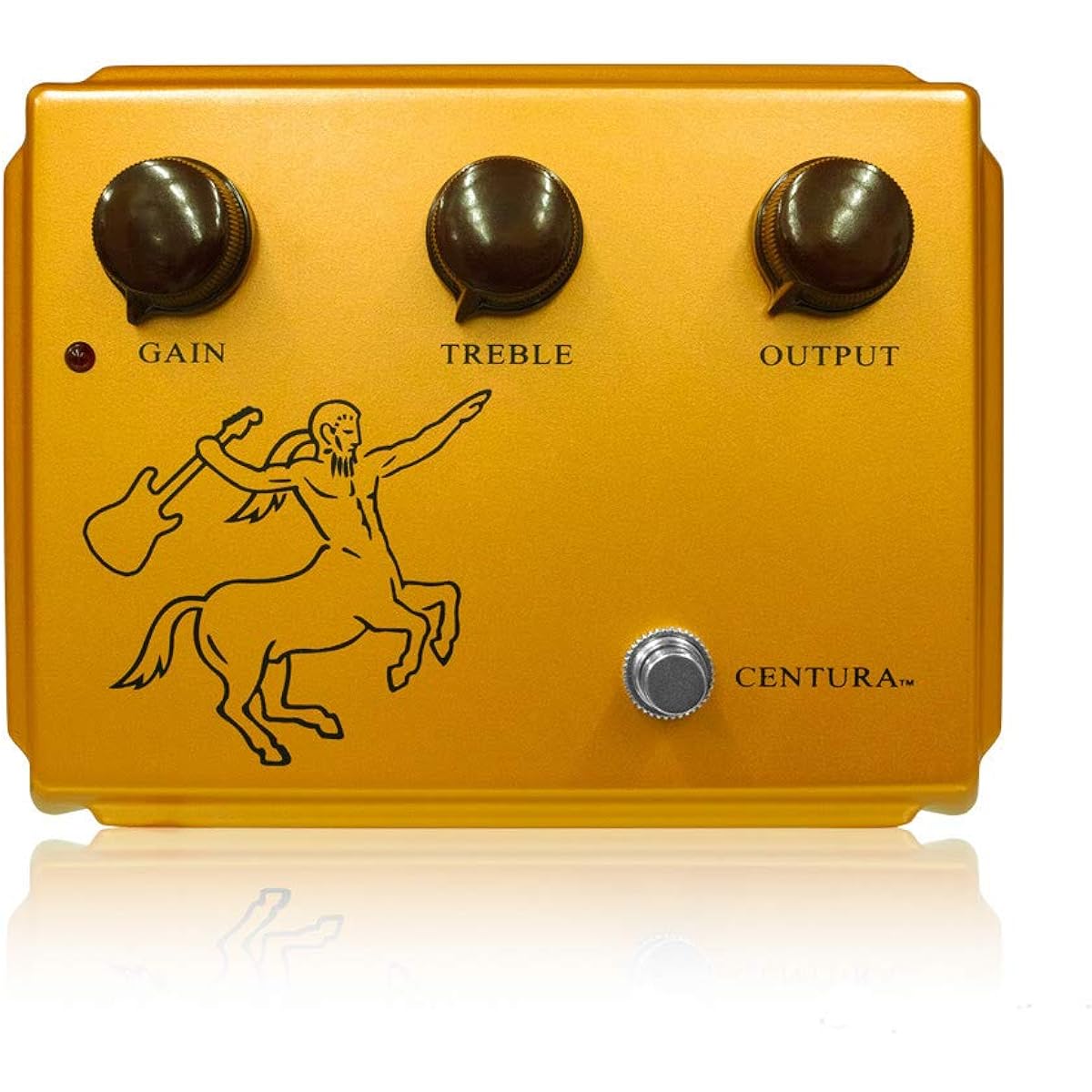Ceriatone Centura Matte Gold Guitar Effector with Picture