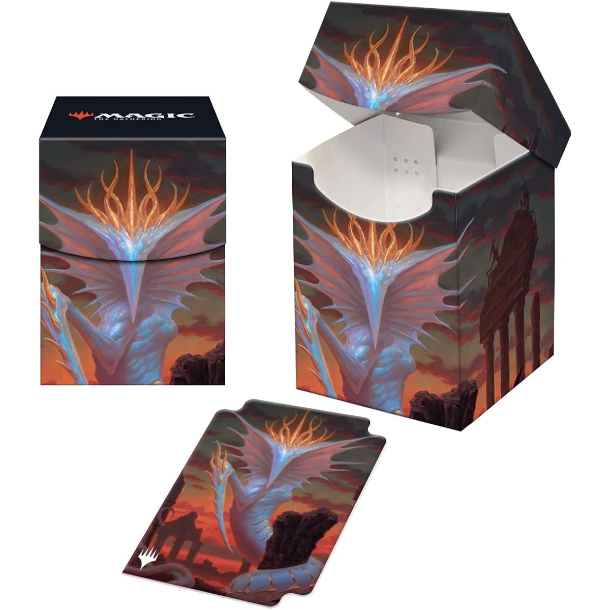 Ultra Pro - 100+ Card Deck Box Magic: The Gathering Commander Masters - Silver Gravemoor Artwork - Holds up to 100 Double-Sided Cards. Protect & Store Your Collection Cards