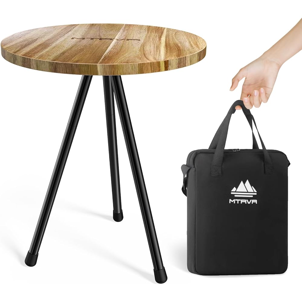MTRVR Outdoor Table, Camping Table, Lightweight (Black)