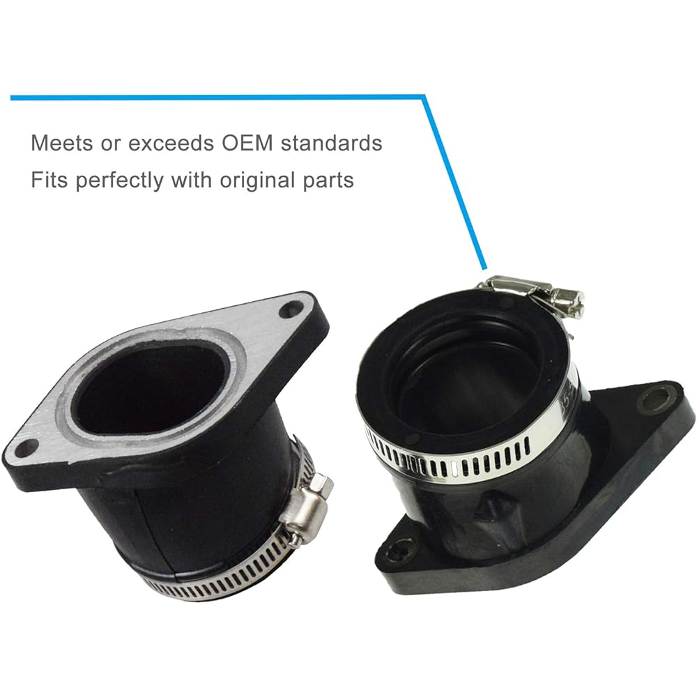Carburetor Intake Manifold Boots Yamaha Raptor 660R YFM660 Carburetor Intake Boots Left and Right 5LP-13586-01-00 5LP-13596-01-00