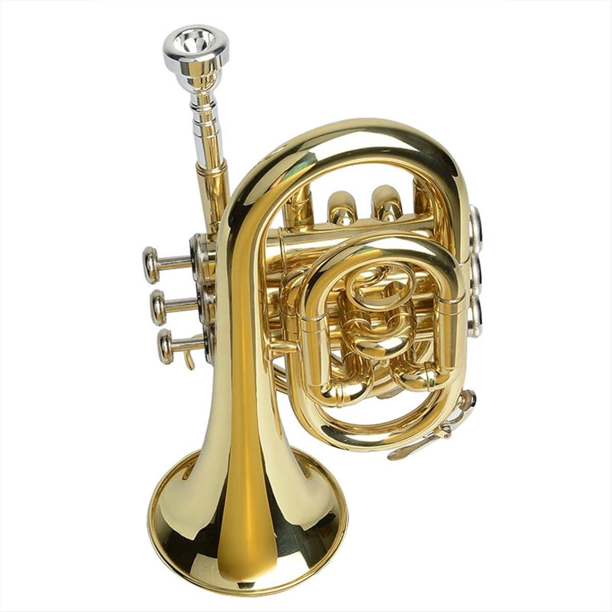 Small Instrument Palm Trumpet B Flat Pocket Trumpet