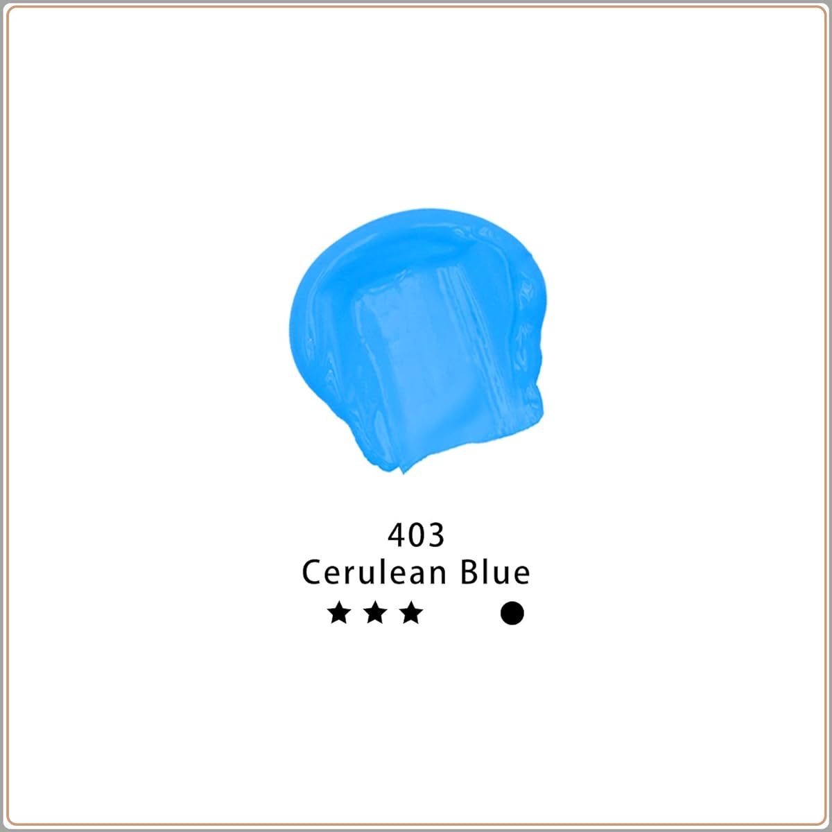 Artecho Acrylic Paint for Art - Cerulean Blue - 4oz/120ml - Acrylic Paint Supplies for Wood, Fabric, Crafts, Canvas, Leather & Stone