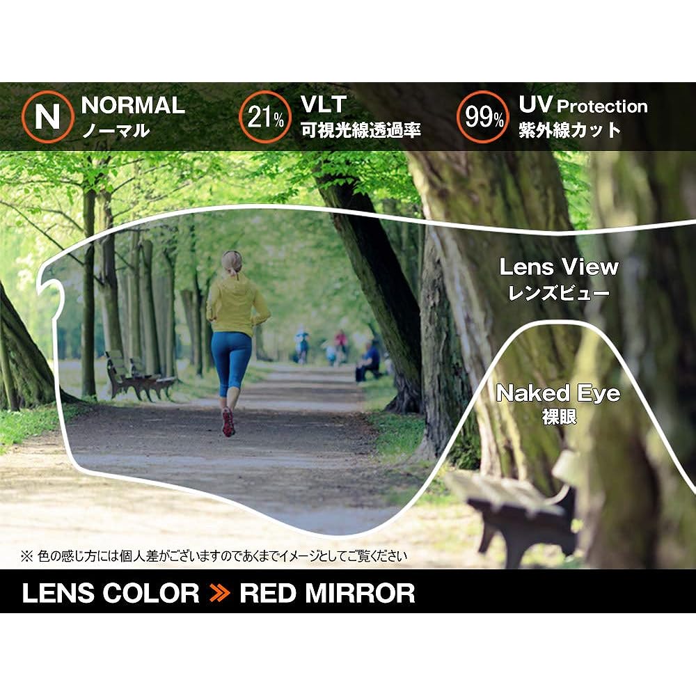 ZERO brand Oakley RADARLOCK PATH replacement lens RED MIRROR VENTED