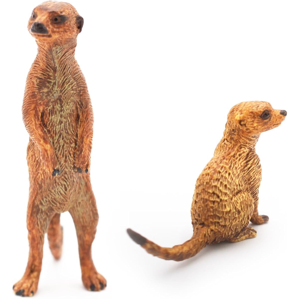 Higherbros Meerkat Wildlife Figure Set - Hand Painted Jungle Animal Figures - Collectible Toys, Gifts, Party Favors, School Projects for Kids/Toddlers