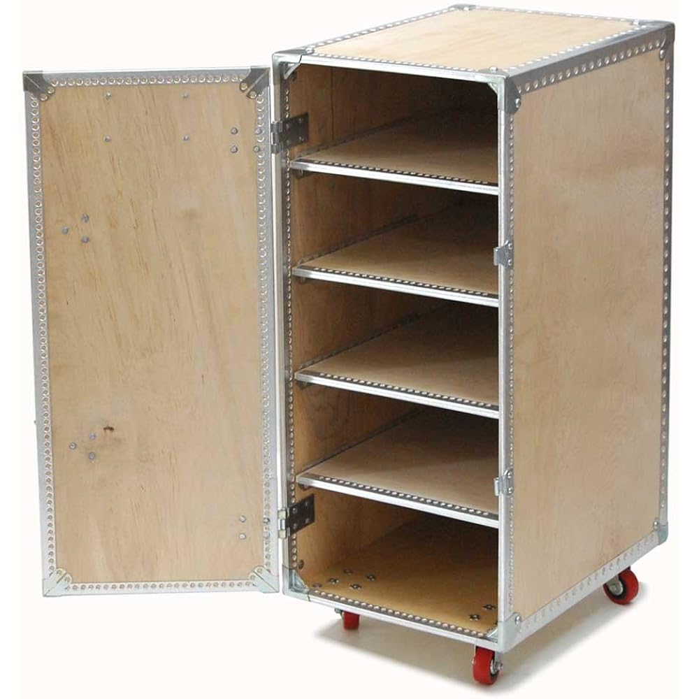 Dalton Storage Shelf Wooden Cabinet with Casters 4 Layers Height 805 x Width 330 x Depth 460mm WOODEN CABINET WITH CASTORS 4 LAYER 113-296-4L