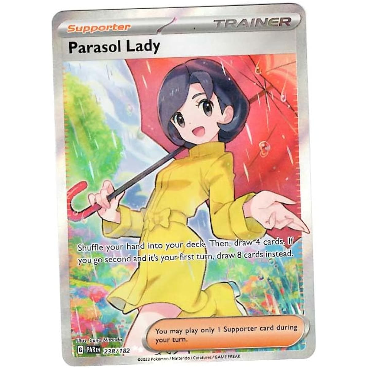 Pokemon Parasol Lady 238/182 Paradox Rift Full Art Ultra Rare Single Card