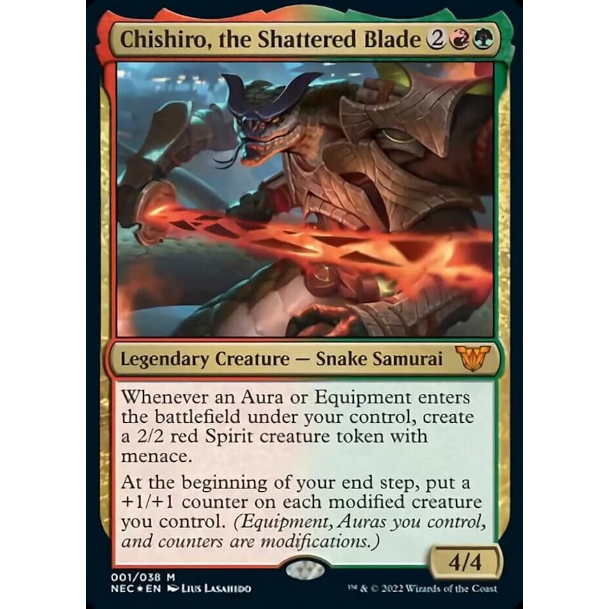 Magic: The Gathering - Chiyo, Shattered Blade (001) - Neon Dynasty Commander
