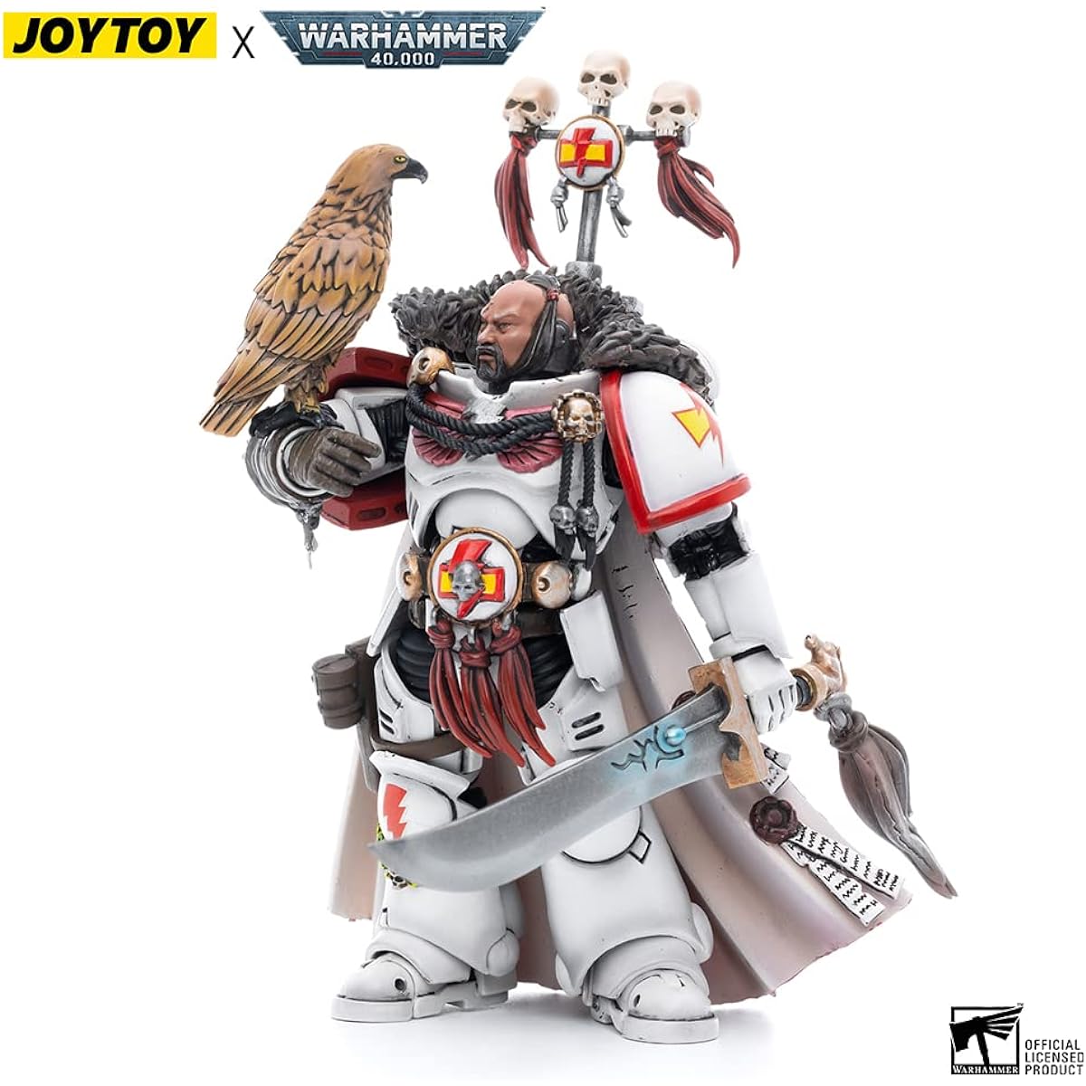 JOYTOY Warhammer 40K Mecha 1/18 Action Figure Joy Toy Model White Scar Captain Kor's Saro Khan