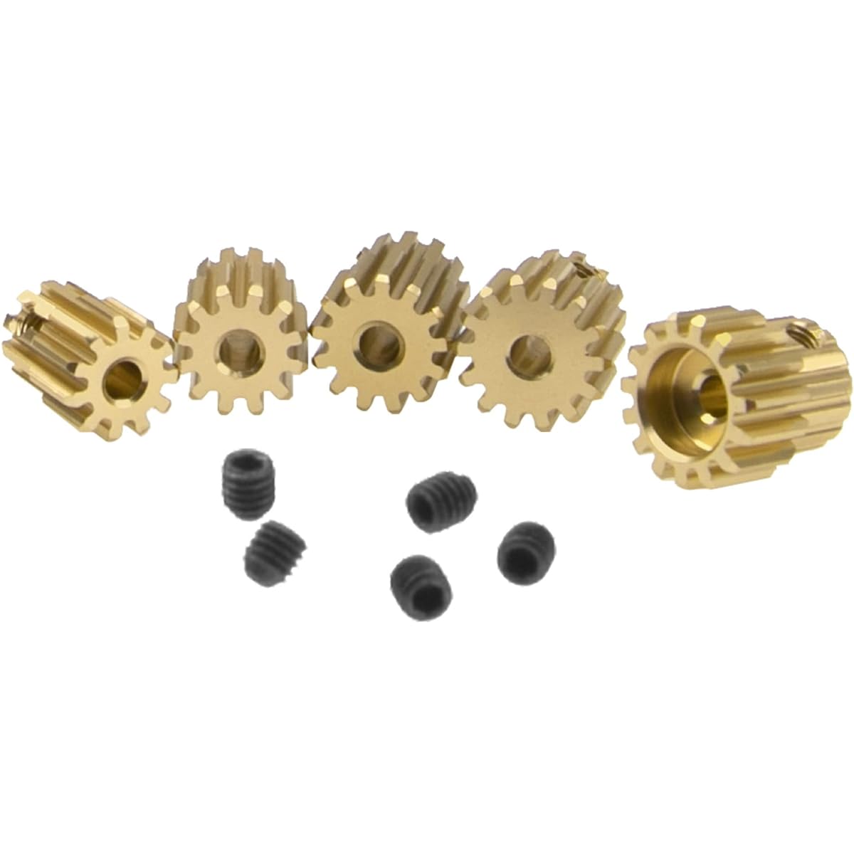 Vgoohobby Aluminum Alloy 32 Pitch Pinion Gear Set 3.175mm Shaft 11T 12T 13T 14T 15T Motor Gear Compatible with Tamiya Kyosho RedCat Losi Axial Traxxas 1/10 RC Car