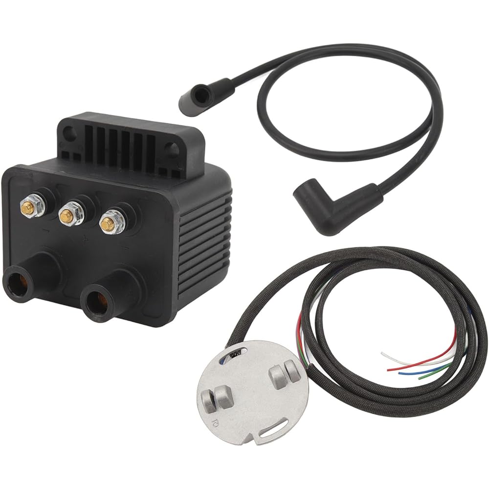Electronic Ignition System, Heat Resistant 53-660 High Strength 22 Piece Long-Term Durability Programmable Ignition Set Big Twin 1970-1999