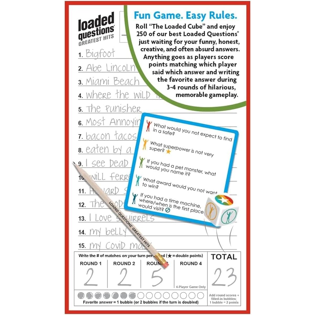 All Things Equal, Inc. Loaded Questions Greatest Hits - #1 Family/Party Q&A Game of All Time