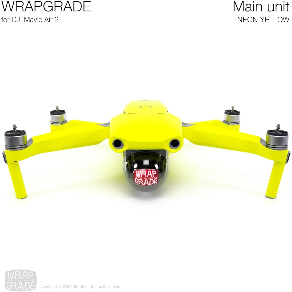 WRAPGRADE for DJI Mavic Air 2 Skin Sticker (Neon Yellow)