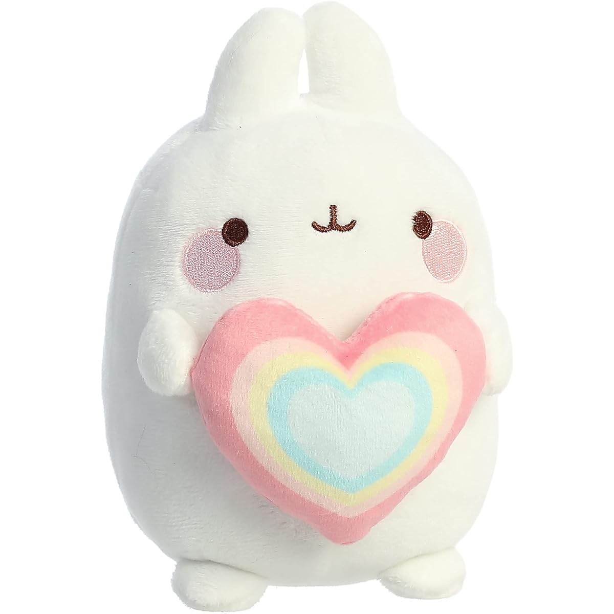 Aurora - Molang - 6" Rainbow Heart Molang