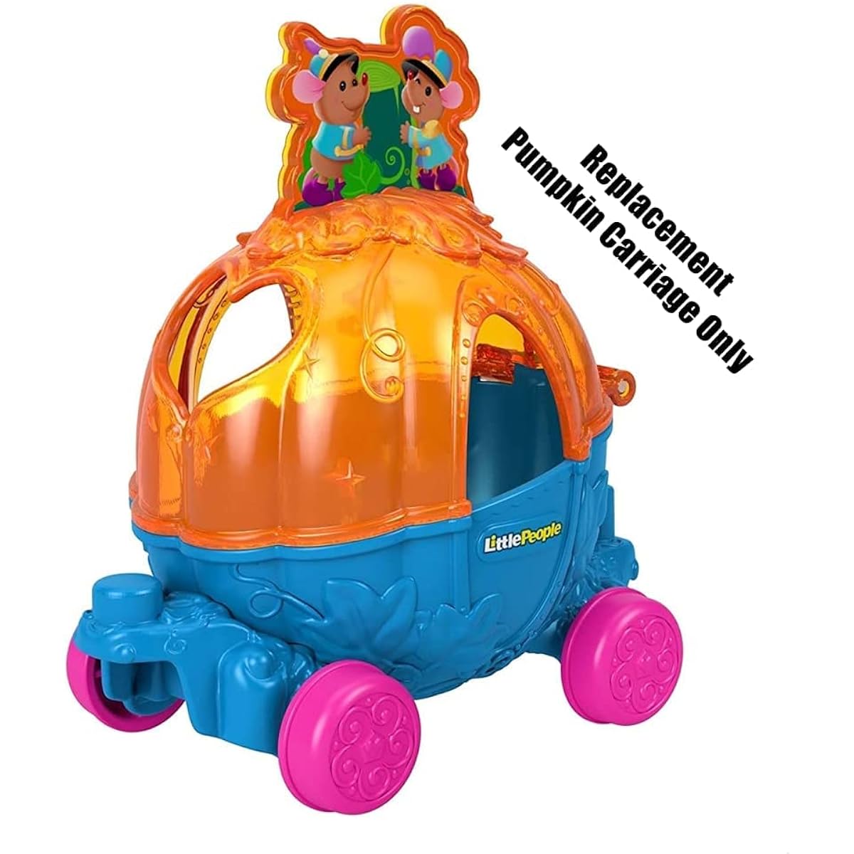 Fisher-Price Little People Replacement Parts for Princess Parade Float - GKR17 ~ Cinderella and Parus Pumpkin Carriage