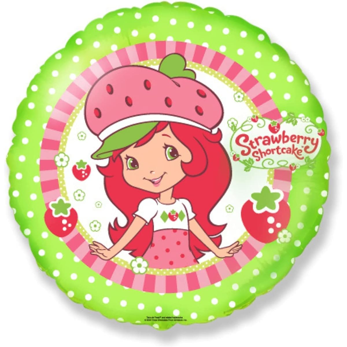 Strawberry Shortcake Party Balloons - Set of 4 Girls Birthday Balloon Decorations Special Strawberry Shortcake Centerpiece Bouquet or Photo Booth Background Decorations
