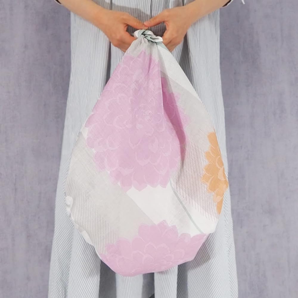 Musubi Furoshiki 100 MUSUBI LINEN Dahlia Cream 100cm Hemp (Linen)