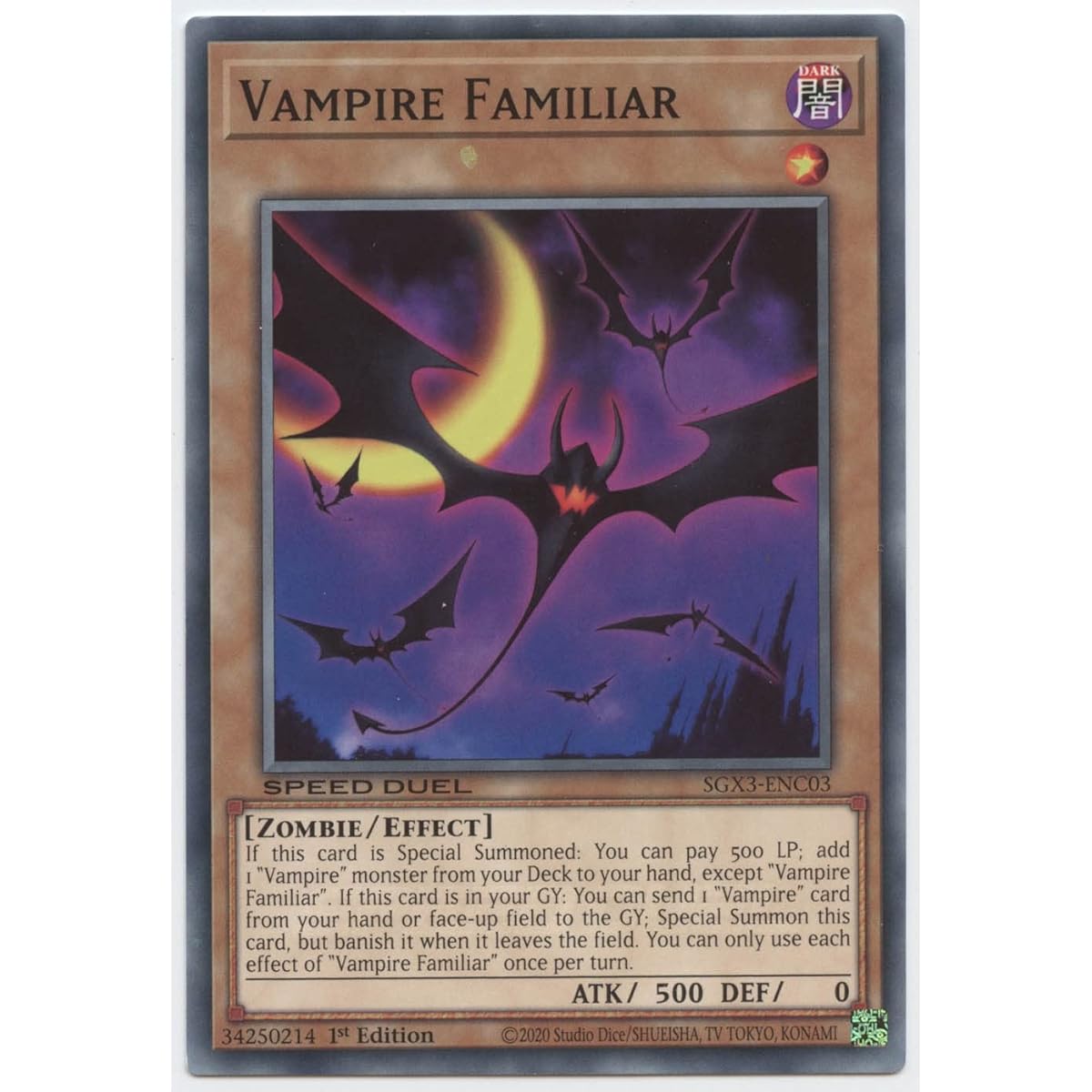 Vampire Familiar - SGX3-ENC03 - Common - First Edition