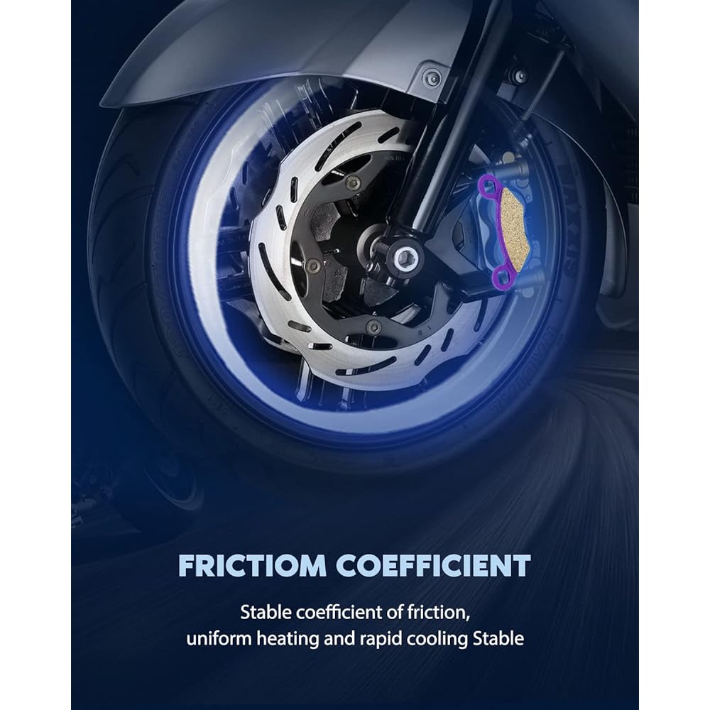 ECCPP FA159 Replacement Brake Pad Kit for 2002-2006 Polaris Magnum,2007-2008 2010-2011 Polaris Scrambler,2002-2008 Polaris Sportsman,2005-2011 Polaris Trail Boss