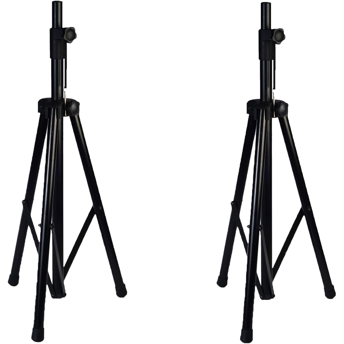 Pair of LyxPro SKS-1 Tripod Speaker Stands, Up to 6 Feet Adjustable Height, Non-Slip Feet, Pin and Locking Knob, Speaker W/1-3/8", 1-1/2" Socket