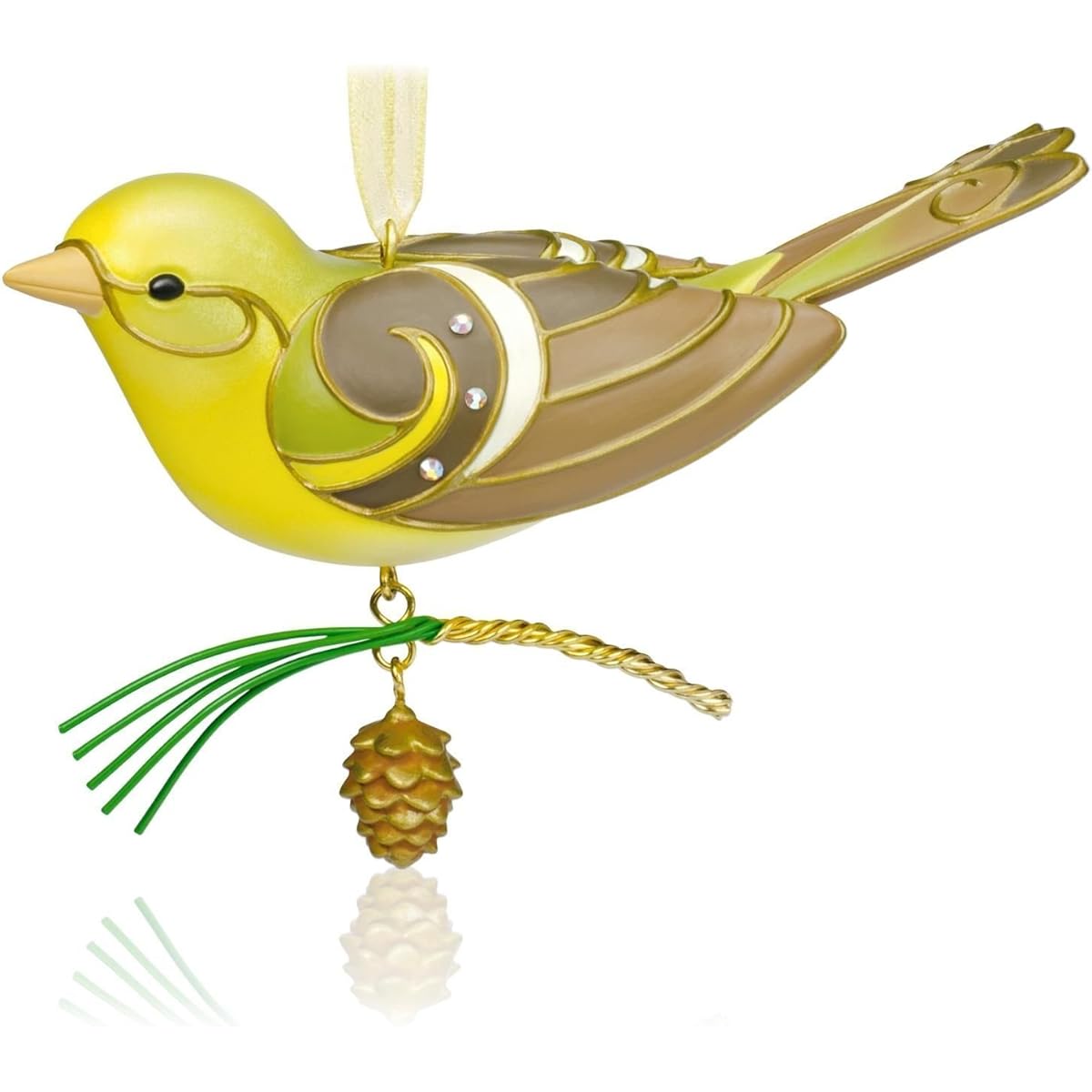QXE3759 Lady Western Tanager The Beauty of Birds Special Edition Hallmark Ornament Repaint