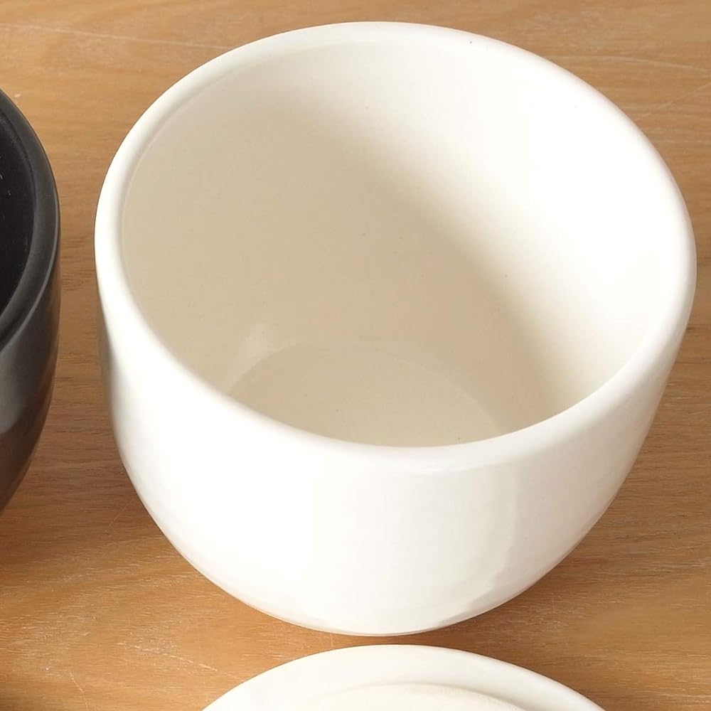 Kamoshika Dogu Shop Ohitsu 1.5 Cup Ceramic Made in Japan Banko Ware Microwave Safe Rice Bowl Rice Ceramic Rice Bowl Regular (White)