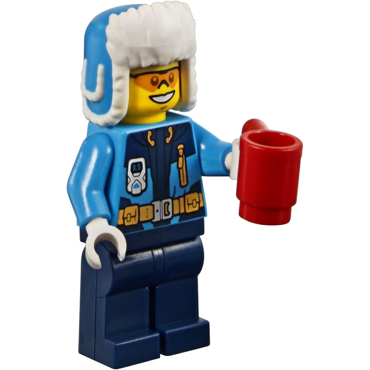 LEGO 2018 City Minifigure: Arctic Snow Explorer (with Ushanka Hat) 60195